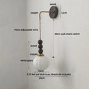 Axyaa White Glass Globe LED Wall Light Fixture - Nordic Modern Design