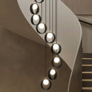 Axyaa LED Pendant Light for Modern Home Decor and Staircase Chandeliers