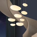 Axyaa Minimalist White Pendant Light for Salon, Dining, or Bedroom