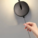 Axyaa Carbon Steel LED Wall Lamp Reading Bedside Cafe Bulgari Stone Luxury Mirror Light
