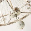 Axyaa Antique White Vintage Ceiling Chandelier E14 Pendant Lamp for Bedroom, Living Room, Offices