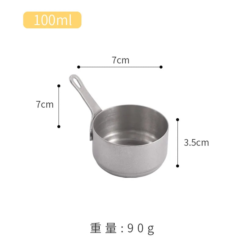 Axyaa Stainless Steel Seasoning Cups Set for Steak and Sauce - Small and Stylish