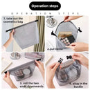 Axyaa Clear Travel Toiletry Bag - Waterproof Makeup Organizer & Swimming Wash Bag