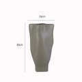 Axyaa Ceramic Vase Irregular Shape Floral Table Decor Minimalist Aesthetic Flowers Arrangement