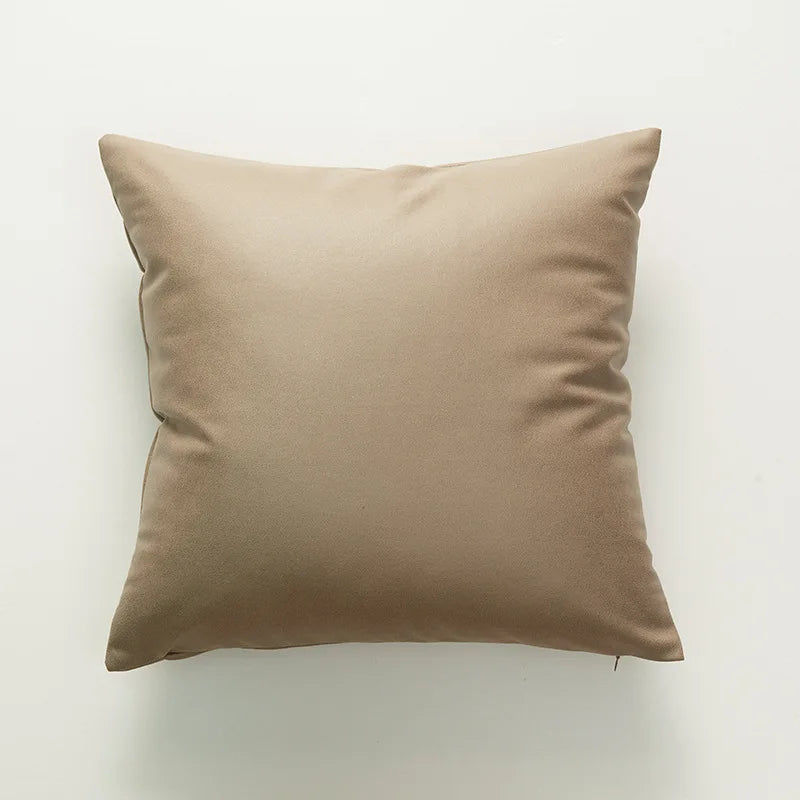 Axyaa Soft Leather-cloth Cushion Cover for Living Room Sofa, Car, Chair Home Decor