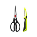 Axyaa Stainless Steel Scissors & Peeling Knife Set for Household Kitchen