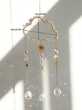 Axyaa Crystal Suncatcher Wind Chime Rainbow Maker Car Home Decor