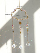 Axyaa Crystal Suncatcher Wind Chime Rainbow Maker Car Home Decor