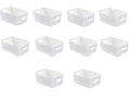 Axyaa Plastic Container Organizer Crate for Office, Kitchen Cabinet Storage