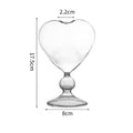 Axyaa Heart Stemmed Glass Cup: Creative Design for Cocktails, Smooth Ripple Straw, Bar Tool