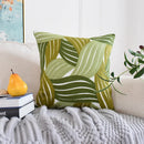 Tropical Plant Pattern 3D Cushion Cover 45x45cm for Living Room Sofa by Axyaa