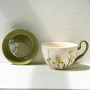 Axyaa Ceramic Mug with Lid - Large Capacity, Multi-functional Breakfast Cup and Yogurt Bowl