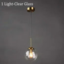 Axyaa Glass Ball LED Pendant Chandelier for Home Lighting Decoration