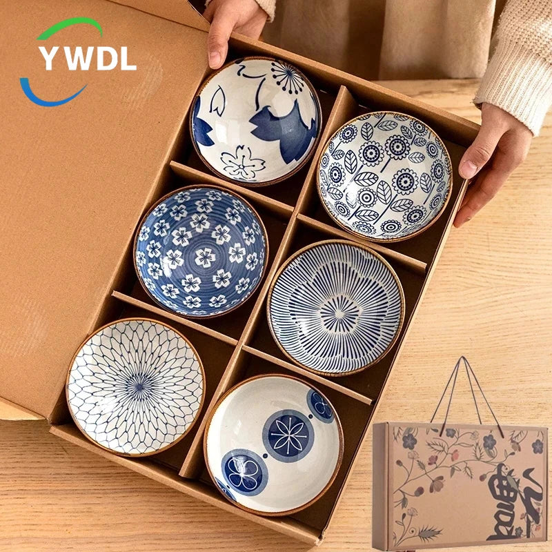 Axya Japanese Ceramic Bowl Set for Cereal, Salad, Snacks, Microwave Safe, Gift Box