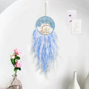 Axyaa Colorful Feather Pendant Dream Catcher Wall Hanging for Living Room