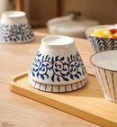 Axyaa High Foot Noodle Bowl, Ceramic Hat Bowl, Home Beauty Tableware