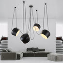 Axyaa Modern Industrial Spider LED Drum Pendant Lamp for Kitchen & Restaurant
