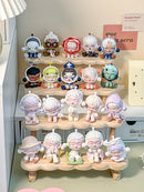 Axyaa Wooden Display Shelf for PopMart Figures - 2/3 Layers Blind Box Storage