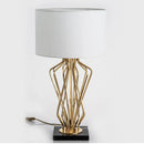 Axyaa Modern Marble Metal Desk Lamp for Home Study and Villa Decoration
