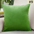 Axyaa Green Velvet Cushion Cover 18*18 Inch for Living Room Sofa Car Decoration