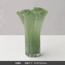 Axyaa Crinkle Glass Vase: Luxury Living Room Decor Piece