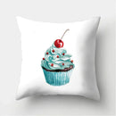 Axyaa Cupcake Pattern Decorative Cushion Cover Sofa Throw Pillowcase