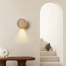 Axyaa Stone Wall Lamp: Nordic Minimalist Cream LED Lights