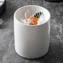 Axyaa Ceramic Cylindrical Dessert Sushi Plate Set for Molecular Cuisine Tableware