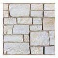 Axyaa 3D Faux Stone Self-Adhesive Wall Panels, TV Background Tiles, Water/Mold Resistant, 30x30cm