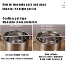 Axyaa Tempered Glass Pot Lid with Stainless Steel Rim - Shatter-Proof Round Chef Cover