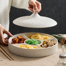 Axyaa Ceramic Appetizer Plate Set with Lid - Premium Tableware & Home Accessory