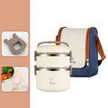 Axyaa Stainless Steel Thermal Lunch Box with Insulated Bag
