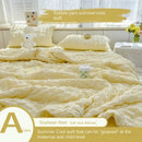 Axyaa Summer Seersucker Comforter Quilt - Cool & Refreshing Machine Washable Blanket