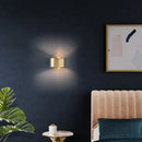 Axyaa Black Gold LED Wall Lights - Modern Indoor Lighting for Living Room Bedroom