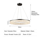 Axyaa Luxury LED Resin Pendant Light for Dining Room, Living Room, Bedroom