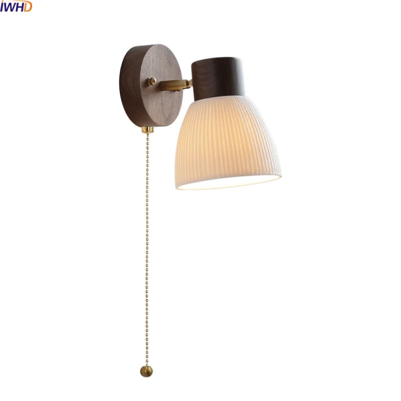 Axyaa White Ceramic LED Wall Lamp for Living Room, Bathroom, Stair Light