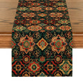 Axyaa National Style Table Runner - Retro Pattern for Dining Decor and Wedding