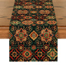 Axyaa National Style Table Runner - Retro Pattern for Dining Decor and Wedding