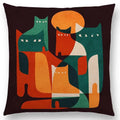 Axyaa Cartoon Animals Cushion Cover - Cat Flamingo Penguin Rabbit Pillow Case