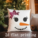 Axyaa Christmas Gnomes & Snowman Pillow Covers for Sofa, Bedroom, Car