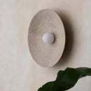 Axyaa Wabi Sabi Round Indoor Wall Sconce Light for Bedroom, Aisle, and Corridor