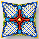Colorful Geometric Flower Pillow Case by Axyaa: Simple Polyester Sofa Decorative Cover