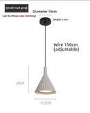 Axyaa Modern Milk Oil Pendant Light for Bedroom Hallway Dining Room