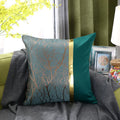 Axyaa Gold Jacquard Throw Pillow Cover 45X45 - Light Luxury Comfort, Living Room Decor
