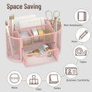 Axyaa Mesh Desk Organizer with 9 Compartments and Drawers, Pencil Holder for Office