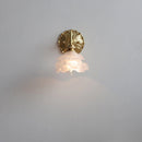 Axyaa Frosted Glass LED Wall Light Switch Socket Indoor Lamp Copper Pared