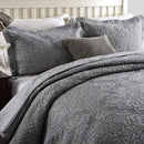 Axyaa King Quilt Set - Microfiber Lightweight Bedspread with Shams