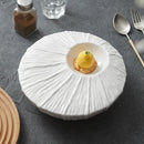Axyaa Ceramic Tableware Plate Set - Elegant Hotel Collection for Dining, Desserts, and Fruits