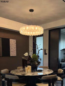 Modern Marble Ceiling Chandelier for Living Room and Dining Area by Axyaa