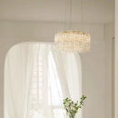 Axyaa Crystal Chandelier Stair Pendant Lamp Living Room Lighting
